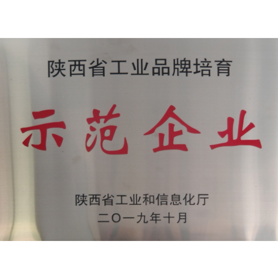 陜西省工業(yè)品牌培育示范企業(yè)